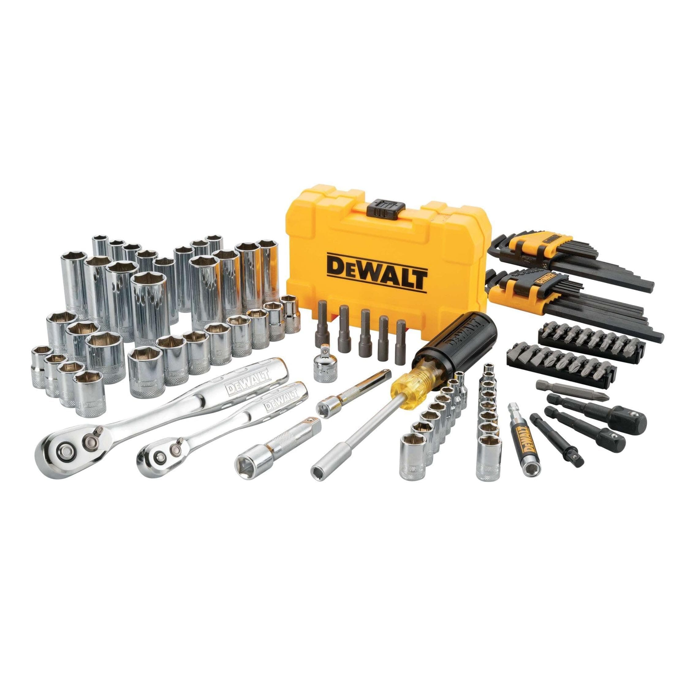 DEWALT 108PC 14/38DR Socket Set PTA, Blend, Multi