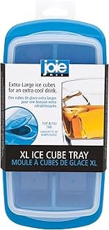 Extra Large Ice Cube Tray, Covered and Stackable, No-Spill Removable Lid, Pop Open Door for Easy Refills, Keeps Ice Fresh, Freezer Durable, Dishwasher Safe, Colors May Vary