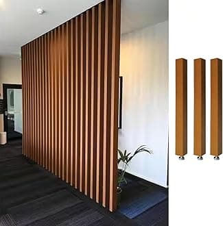 Room Divider Modern DIY Room Divider for Privacy Screen/Doorway/Studio Apartment, Square Wall Partition Floor to Ceiling Design, Easy to Install & Remove (Color : 3pcs Height, Size : 120cm/47.2in/