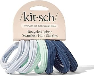 Seamless Hair Ties No Damage - Stretchable Hair Bands for Strong All-Day Hold, Ponytail Holders | Hair Accessories for Girls | Ideal Gifts for Women - Garden Bouquet 8 Pcs
