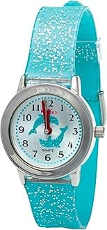 KIDDUS Fashionable Girls Watch for Kids. Children’s Analogue Wristwatch with Educational Exercises. Japanese Quartz Movement. Cute, Stylish, Elegant & Fabulous, 03 Dolphin