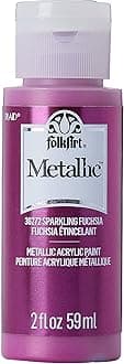 Metallic Acrylic Paint 2oz-Sparkling Fuchsia -SM-36272