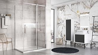Render Shower Enclosure | Shower Sliding Door | Shower Cubicle | Shower Enclosure Chrome – 1200mm, Silver
