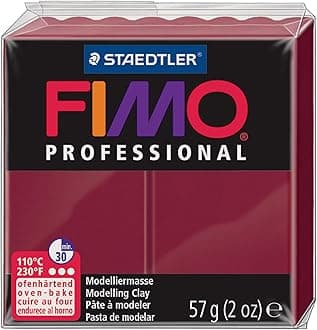 Staedtler Fimo Professional Oven Hardening Modelling Clay, 57G, Bordeaux