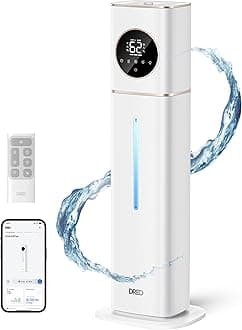 DREO HM735S 11L Smart Humidifier Large Room 700 ft², 100H Cool Mist Air Humidifiers for Bedroom, Top-Fill, Clean Tank Technology, 26dB, Auto Mode, Aroma Box, RGB, Remote & APP Control, Baby, White