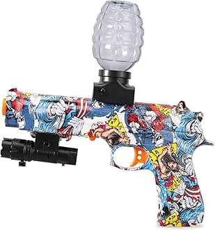 Electric Gel Ball Blaster Automatic Splatter Eco-Friendly Splat Gun for Outdoor Activities, able to Shoot 12 Rounds per Second, Ages 14+