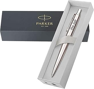 Personalised Engraved Parker Jotter Stainless Steel Ballpoint Pen With Choice Of Traditional Engraving,With The New Parker 2017 Gift Box