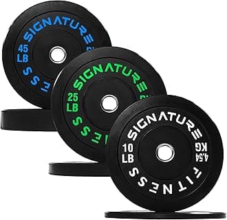 Fitvids Olympic Bumper Plates Set, 2" Weight Plates for Strength Training & Weightlifting, Paris or Set or Set with Barbell, Multiple Options