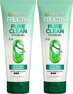 Fructis Style Pure Clean Styling Gel, 6.8 Fl Oz, Pack of 2 (Packaging May Vary)