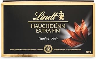 Lindt Extra Fine Swiss Thins Dark Chocolate Box - 180g