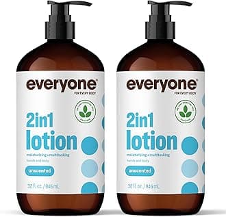 Everyone 2-in-1 Lotion for Hands/Body, 32 ounce (Pack of 2) Unscented made for Men and Women