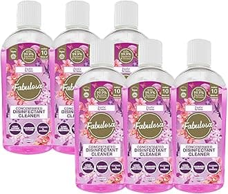 Fabulosa 4 in 1 Concentrated Antibacterial Disinfectant All Purpose Cleaner, 220ml, 6 pack, Exotic