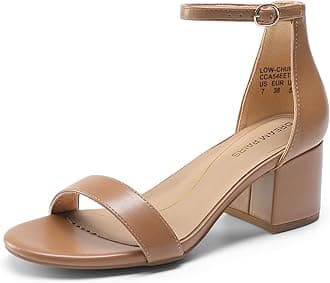 Womens Low-Chunk Low Heel Pump Sandal