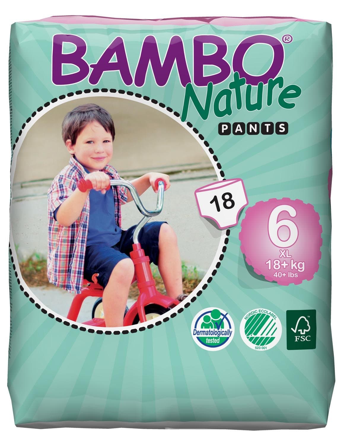 Bambo Pull Up Trainer Pants XL 18 Pull-up Nappies 18+ kg, 40+ lb