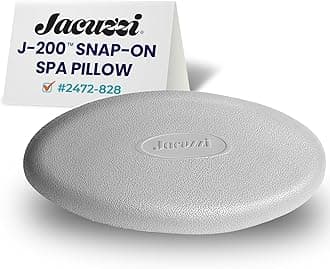 J-200 Series Spa Pillow - Oval Snap-in Hot Tub Headrest for 2008+, Part #2472‑828, Replacement Spa Pillow, Upgrade Comfort, Tool-Free Installation, Easy to Clean, Long-Lasting Support