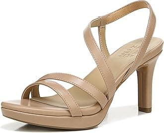 Naturalizer Womens Brenta Heeled Sandal Crème Brulee, 35.5 EU