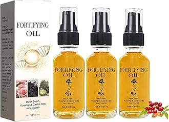 3Pcs Rosehip Oil, Castor Oil Black Seed Oils Rosehip Face Serum, Facial Moisturizer Organic Natural Face Rosehips Seed Oils