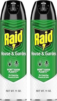 House & Garden Bug Killer Aerosol Kills Bugs on Contact Won’t Harm Plants Indoor and Outdoor Use 11 Ounce (Pack of 2)