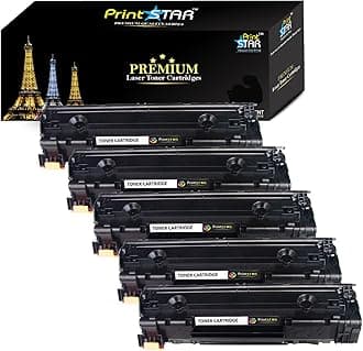 Print Star Canon 3010 Compatible Black Laser Toner Cartridge for Canon MF3010 Monochrome Multi-Function Laser Printer | Smooth Printing | Sharp Text Output (Pack of 5)