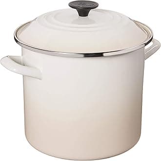 LE CREUSETEnamel On Steel Stockpot, 8 qt., Meringue
