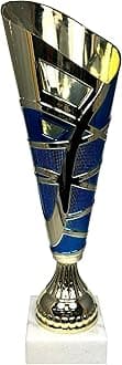 Express Medals 13 Inch Blue and Gold Trophy Cup - Event, Sport Tournaments, Competitions, Recognition Gift or Award, 13 Inches Tall x 4 Inches Wide. AMC331-C