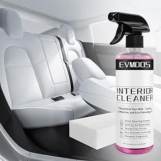 EVMODS For Tesla Seat Cleaner,Interior Leather White&Black Seat Maintainer Accessories for Tesla Cleaning Seatcovers,Safe For Tesla Model Y Juniper/3/S/X Seat/Dash/Console