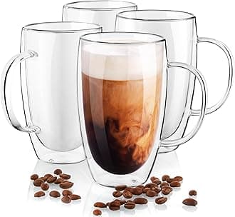 Double Wall Glass Coffee Mugs