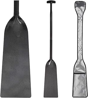 Dragon Boat Paddle Lightweight Full Carbon Fiber with Paddle Bag, 120CM/47 Inches, IDBF Approved