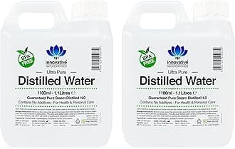 Distilled Water - 100% Pure Steam Distilled H2O - 1100ml (2)