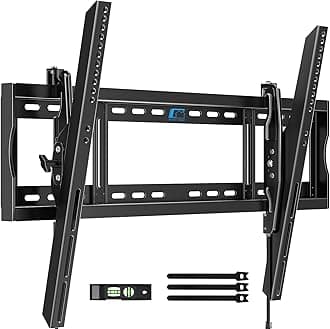 HOME VISION Heavy Duty Tilt TV Wall Mount Bracket for 48-120 Inch Flat/Curved TVs, 200Lbs Capacity, Fits 16/18/24 Inch Studs, Max VESA 800x600mm for LED OLED LCD