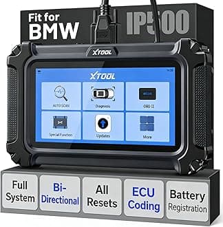 IP500 2.0 for BMW OBD2 Scanner, Full Systems Bidirectional Scan Tool with ECU C0ding, Battery Registration Tool for BMW/MiNi/RR, All Services-(Injector C0ding/BMS/ABS), Lifetime Free Update