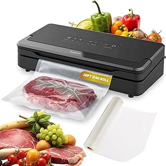 Anova Culinary Precision Vacuum Sealer Pro, Includes 1 Bag Roll, For Sous Vide and Food Storage, black, medium