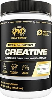 PVL Creapure Creatine - 100% Pure German Creatine monohydrate Powder - 82 Servings - 410 g