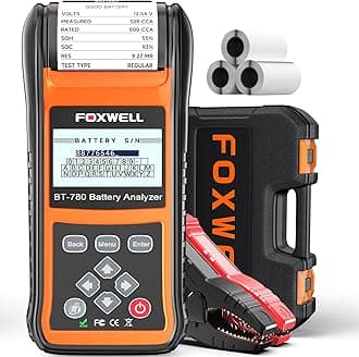 Upgraded from BT705, 2026 FOXWELL BT780 24V 12V Car Battery Tester with Printer, Professional Battery Load Analyzer, 100-2000CCA Automotive Cranking Charging System Checker for Pro Technician & Shop