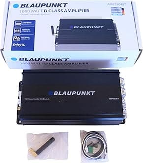 BLAUPUNKT AMP1804BT Car Audio 4-Channel Class D Amplifier 1600W with Bluetooth Full Range Amp.