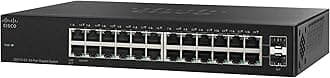 CISCO SG112-24 Desktop Switch with 24 Compact Gigabit Ethernet (GbE) Ports Plus 2 Gigabit Ethernet Combo mini-GBIC SFP, Limited Lifetime Protection (SG112-24-NA),Black
