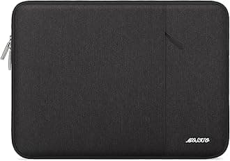 MOSISO Laptop Case 13 inch, 13 inch Laptop Sleeve Compatible with MacBook Air M5 M4 M3 M2 M1 2026-2018 / Neo/Pro M2 M1 2026-2016, Polyester Vertical Computer Sleeve Bag with Pocket, Black
