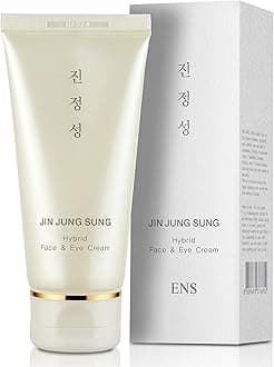 JIN JUNG SUNG Soothing Non-sticky Face Moisturizer Hyrbrid Eye Cream 2.7 Oz Oily Dry Sensitive Skin Tone Evening Deep Inner Moisturizing 7-Hyaluronic Acids CICA Complex Men Women Korean Skincare