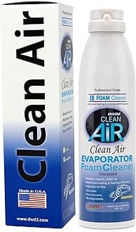 Clean AIR® Premium Foaming Automotive Evaporator Coil Cleaner (Unscented) - Renew Your Air Conditioner and Enjoy a Comfortable Driving Experience Today (8.oz)