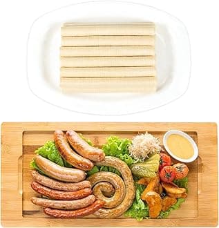 FAIRSKY Grade A Edible Drying Sausage Casing, Collagen Sausage Casings for Flavorous Homemade Sausages 15m/49ft, Diameter 26mm/ 1'',1 Roll