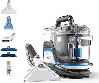 Vax SpotWash Home Duo Spot Cleaner | Remove spills, stains and pet messes | Extra-wide Cleaning Tool | Perfect for Home and Car - CDSW-MPXP, 0.72 Litre, White/Blue, 400W