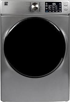 8.0 cu. ft. Front Load Electric Dryer with Wrinkle Guard & Accela Steam to Reduce Wrinkles, Static & Odors - Smart Sensor Drying - LED - ENERGY STAR Certified - Metallic Silver