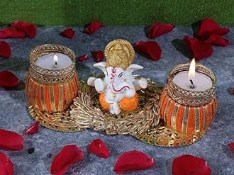Ganpati Tealight Candle Holder