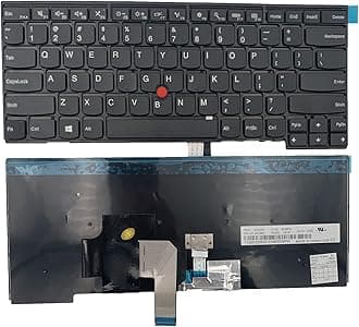 Laptop Replacement Keyboard for Lenovo Thinkpad T440 T440P T440s T431 E431 L440 T450s L440 L450 L460 L470 T431S T450 e440 e431S T460 Series Laptop Black US Layout