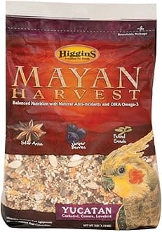 Mayan Harvest Yucatan Food Mix for Cockatiels, Lovebirds & Conures, 3 lbs.