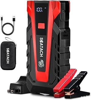 Scatach 011 5000A Car Battery Jump Starter,12V Jump Starter Battery Pack (up to 14.0L Gasoline and 12.0L Diesel Engine), Portable Jump Box with 3 Modes Flashlight and Jumper Cable