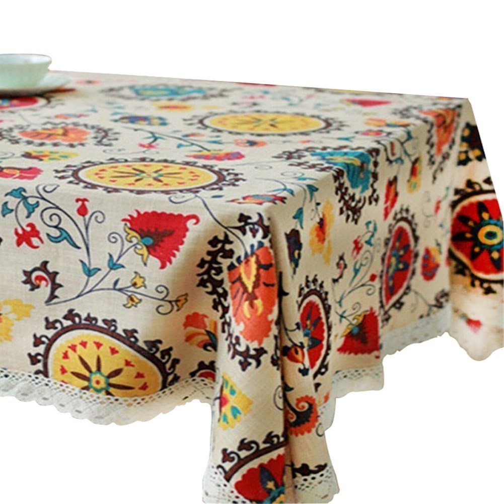Sun Flower Tablecloth, Washable