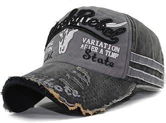 Vintage Cotton Baseball Cap Unisex Distressed Snapback Trucker Hat