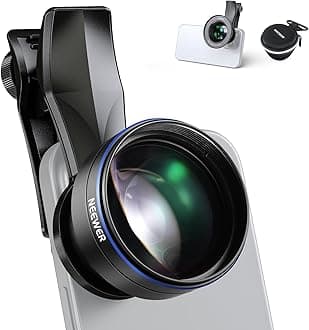 NEEWER 105mm Macro Lens with 17mm Thread Phone Lens Clip and 67mm Filter Adap...