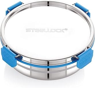 STEELLOCK PRO Stainless Steel Container/Dabba with Steel Lid Airtight for Food Storage, Easy to Carry, Leak Proof and Stackable (SLP-151/1300 ML).